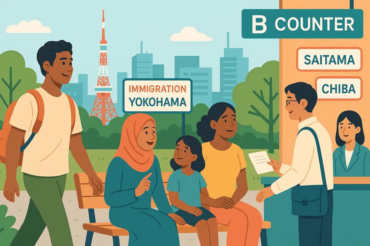 Tokyo Immigration PR Filing: Shinagawa, Yokohama, Saitama, Chiba